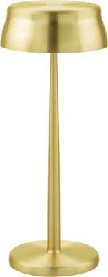 Produktbild von Zafferano Sister Light Wi-Fi Smart LED-Tischlampe, Gold, wiederaufladbar und dimmbar - 2200-2700-3000-4000 K, 3,2 W, Höhe 33 cm