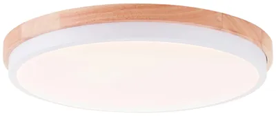Produktbild von Brilliant G80845/75 Baarlo Deckenleuchte 35cm Metall/Holz/Kunststoff matt weiß/holz LED integriert