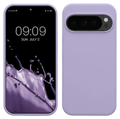Produktbild von kwmobile Handyhülle für Google Pixel 10 / Pixel 10 Pro Hülle - Case Silikon - Kabelloses Laden - Schutzhülle Cover in Lavendel