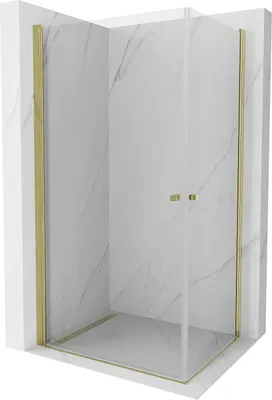 Immagine prodotto di Mexen Pretoria Duo cabina doccia a battente 80 x 70 cm, trasparente, dorata - 852-080-070-50-00-02