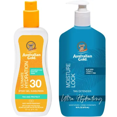 Produktbild von Australian Gold spray -Gel mit SPF30 -Filter + Feuchtigkeitsschloss 473 ml
