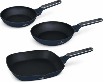 Obrázok produktu pre Sada 3 ks panvíc Deep Sea Collection s titánovým povrchom