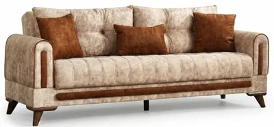 Obrázek produktu pro Třísedák, moderní styl, béžová barva, pohodlný, elegantní