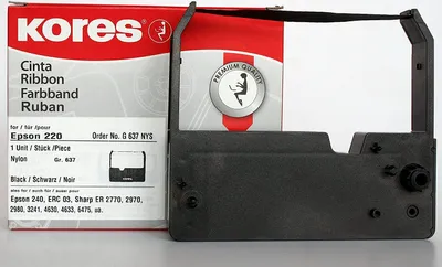 Produktbild von Kores Farbband für EPSON 220 Nylon schwarz