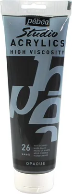Produktbild von Pebeo Studio Acrylics, 250 ml, Mars Black