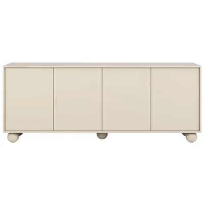 Produktbild von BEAUTYSOFA | Kommode ADEL 200 cm, Kaschmir – Kommode mit 4 Türen, Modernes Sideboard mit kugelförmigen Beinen, minimalistisches Design, Push-to-Open