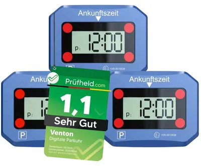 Obrázek produktu pro Elektronické digitální parkovací hodiny, automatické parkovací časovače, 3 kusy