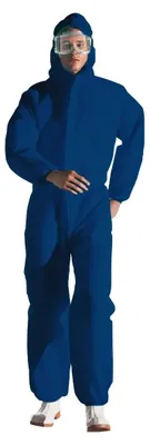 Immagine prodotto di Sir Safety CHEMSTAT COVERA Tuta di protezione chimica antistatica in microfibra traspirante, taglia M, blu