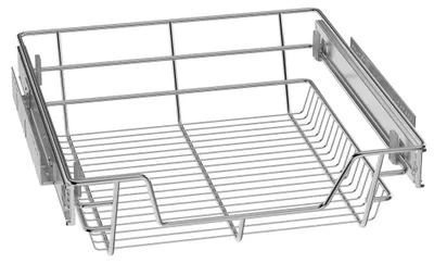 Productafbeelding van YARDIN Telescopische uitschuiflade 50cm, 2-delig, uitschuifbare lade voor kast, metalen kastorganizer, keukenorganizer, uitschuifbaar plank