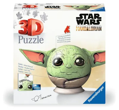 Obrázok produktu pre Hádanka Grogu zo Star Wars, guľa, 3D, 72 dielikov