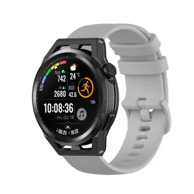 Produktbild von Strap-it Huawei GT Luxus Armband Silikon (Grau)