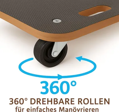 Produktbild von Transportroller 29x58 cm Möbelroller | Tragkraft 250 kg Rollbrett | Robuste Transporthilfe mit leichtlaufenden Schwerlastrollen für Möbel, Werkstatt, Umzug & Lager