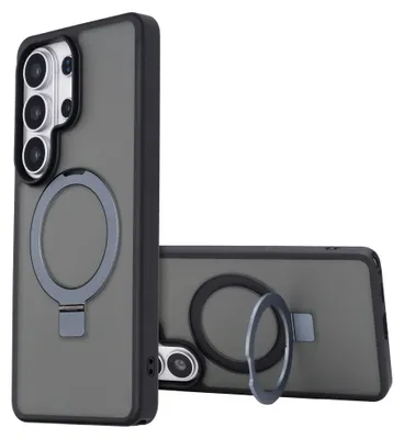 Productafbeelding van Accezz Ring Stand Backcover met MagSafe voor de Samsung Galaxy S26 Ultra - Zwart