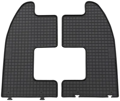 Produktbild von für Ford Galaxy ab 1995-04/2006 hinten Passform PETEX Gummimatten 2-teilig schwarz Allwettermatten Gummifußmatten