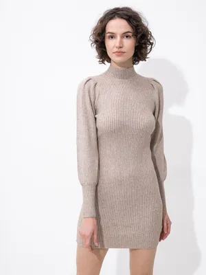 Produktbild von Beigefarbenes Pulloverkleid ONLY Katia -  L