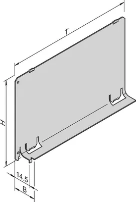Produktbild von Schroff 34562-823, Ablenkplatte für Luftmanagement, Aluminium, Aluminium, 1 Stück(e)