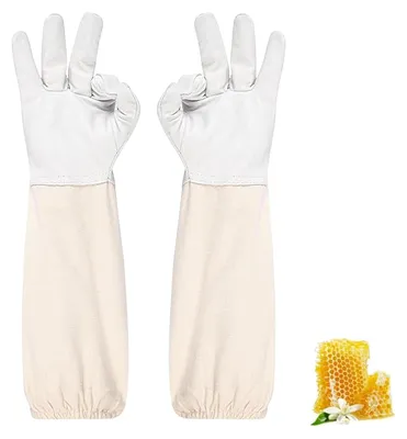 Imkerhandschuhe aus Ziegenleder, Schutzhandschuhe (L)