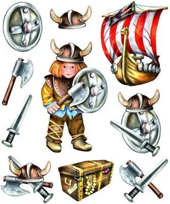 Produktbild von 3D Sticker XXL Wikinger