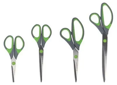 Produktbild von Q-CONNECT Büroschere Soft Grip, 20 cm, rostfrei, grau/grün