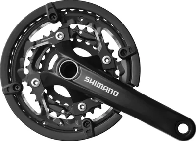Produktbild von Shimano Kurbel 3 x 10-Gang-Trekking FC-T551 mit 175-mm-Kurbel 44-32-24T inkl. BB52 Schwarz