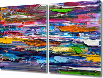 Produktbild von Coloray Herdabdeckplatte 2x40x52 cm Schneidebrett Kochplattenabdeckung Küchenbrett Hackbrett - bunte Farbe