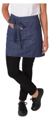 Produktbild von Dennys - Herren/Damen Unisex Taillenschürze, Denim BC5376 (Einheitsgröße) (Dunkelblau)
