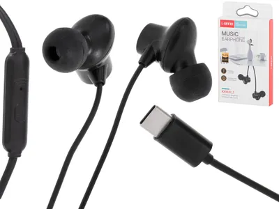 Image de Casque intra-auriculaire filaire Type-c Noir