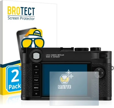 Produktbild von 2x BROTECT Schutzfolie für Leica M10 / M10-P / Q2 Displayschutz Displayschutzfolie Folie Matt Entspiegelungsfolie