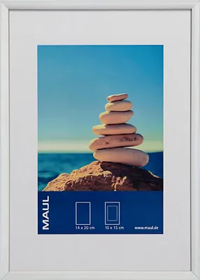 Image de MAUL Cadre photo MAULdesign aluminium 15 x 21 cm, env. A5 argenté
