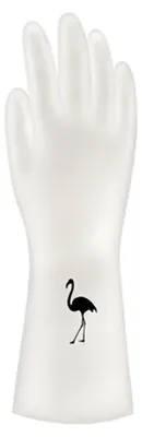 Produktbild von Wiederverwendbare Küchenreinigungshandschuhe, PVC, verdickt, zum Geschirrspülen, rutschfeste Haushaltshandschuhe, 3# M (10 cm)