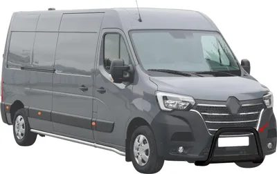 Image de Pare-buffle Avant pour Renault Master 2019-2024 63 mm en Acier Noir