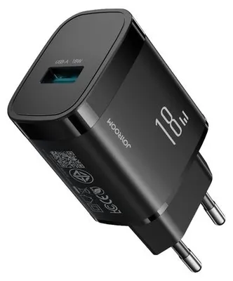 Image de Chargeur mural Joyroom 18 W avec port USB, noir