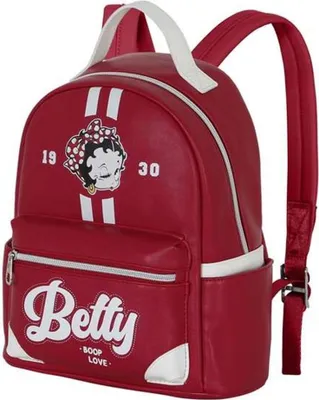 Obrázok produktu pre Karactermania Betty Boop Varsity-heady Rucksack Rot Rot One Size