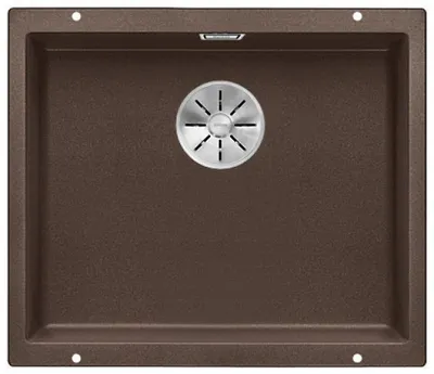 Produktbild von BLANCO SUBLINE 400-F flächenbündige Spüle / SILGRANIT / Cafe / Stopfen