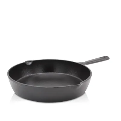 Produktbild von Karl Krüger 80020  Gusseisenpfanne Toledo mit Ausgießer - emailliert - 20 cm - schwarz