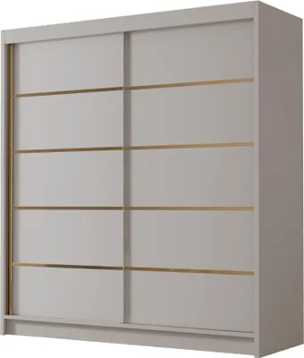Produktbild von MIRJAN24 Schiebetürenschrank Bali IV, Kleiderschrank mit Kleiderstange, mit zwei Schwebetüren, Garderobe (Farbe: Cashmere)