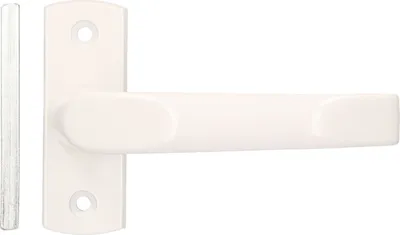 Immagine prodotto di Maniglia a leva KOTARBAU® 125mm 1pc. Bianca con piastra corta per porte, portoni e cancelli