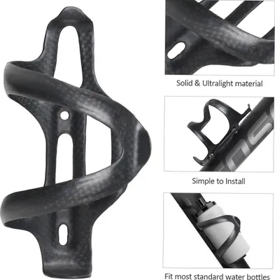 Image de Porte-bouteille super léger en fibre de carbone 16 grammes Porte-bouteille pour vélo