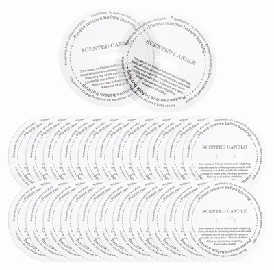Productafbeelding van Kaarsvetbeschermers - 60 stuks - Druppelvangers voor kaarsen - Ø 8 cm