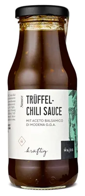 Produktbild von Wajos Trüffel-Chili Sauce mit Aceto Balsamico di Modena 245ml
