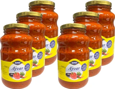 Produktbild von SOFKO Ajvar mild 6x 2.5kg Paprikagemüsezubereitung Paste Aufstrich