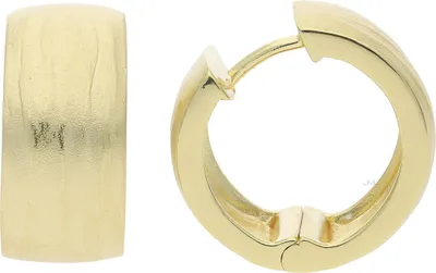 Produktbild von Creolen Silber 925 Gold plattiert strukturiert JL20-06-1179 JuwelmaLux