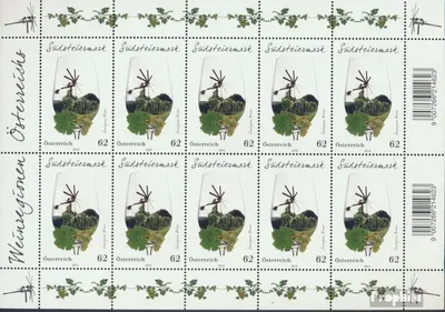 Produktbild von Briefmarken Österreich 2013 Mi 3075Klb Kleinbogen (kompl.Ausg.) postfrisch Wein