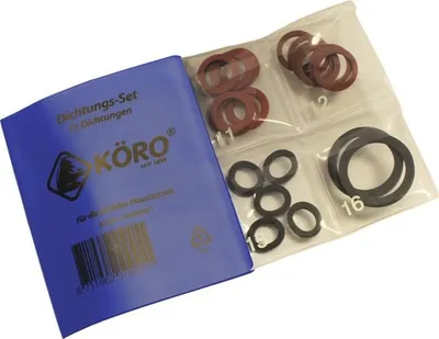 Produktbild von KÖRO Dichtungssortiment für Sanitärarmaturen Flachdichtungen 75 Stück