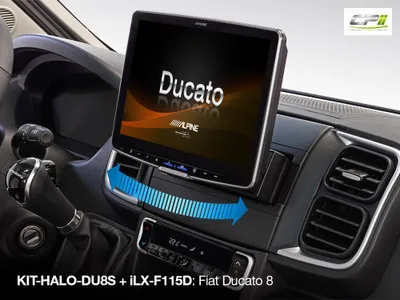 Produktbild von Alpine iLX-F115DU8S SET Autoradio Fiat Ducato 8 schwenkbarer 11-Zoll Touchscreen