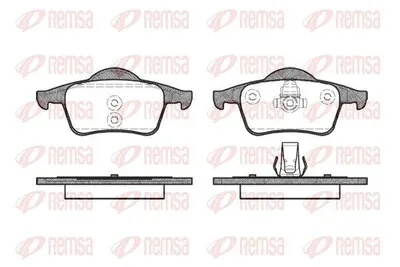 Produktbild von REMSA Bremsbeläge Satz Hinten Bremsklötze für VOLVO V70 II (285) 0714.00