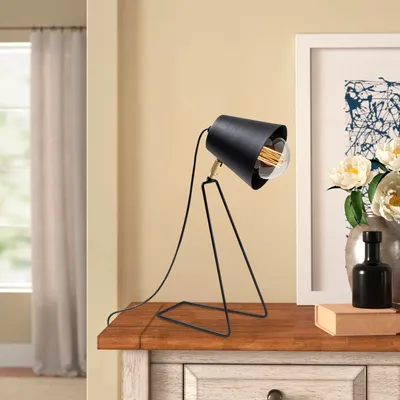 Obrázok produktu pre Opviq, Sıvani , 15 x 25 cm , Stolná lampa, čierna, kovové telo