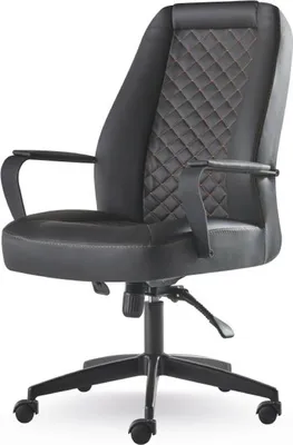 Immagine prodotto di Sedia da ufficio Sedia girevole nera Studio moderno con rotelle Sedia in pelle
