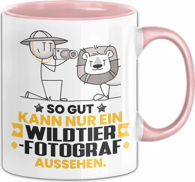 Produktbild von Wildtierfotograf Geschenk Tasse So Gut Kann Nur Ein Wildtierfotograf Aussehen Geschenkidee Kaffee-Becher (Rosa)