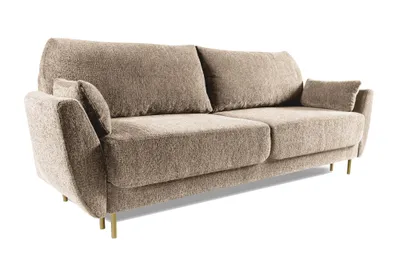 Produktbild von LANDENO Schlafsofa 240 x 100 x 95 cm – Beiges Design-Sofa mit Schlaffunktion und komfortabler Sitzfläche